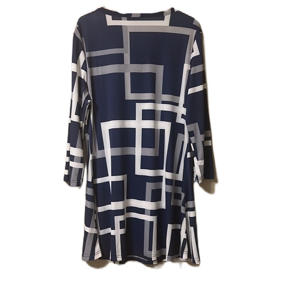 Women’s  LILY By Firmiana, V-Neckline, Kimono Sleeves Dress, Multi Colors, Lg - Picture 2 of 6